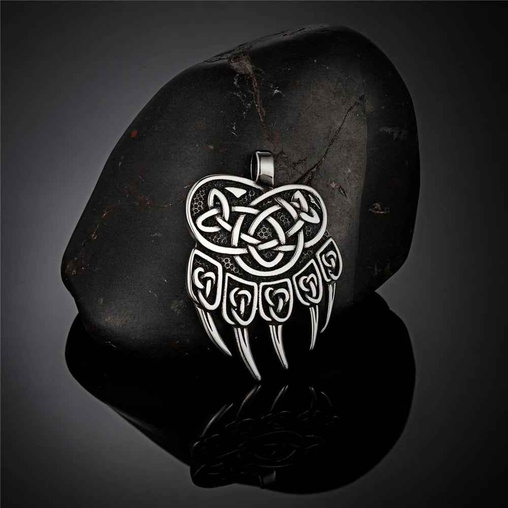 PENDRA Bear Claw Norse Necklace