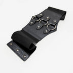 PENDRA Aureellea Black Rivet Studded Gothic Corset Belt