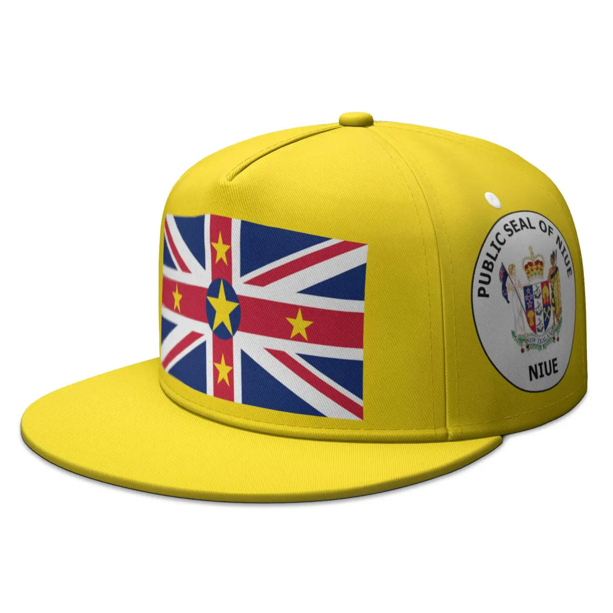 PENDRA Niue Brimmed Team Fishing Polynesian Nation Island Flags Flat Brim Cap