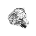 PENDRA Bearcrest Nordic Viking Bear Head Pendant
