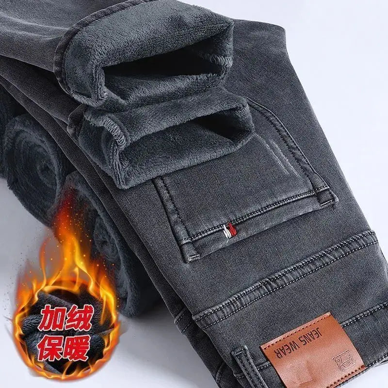 PENDRA Plush Wool Korean Jeans