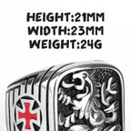 PENDRA Royal Lion Religious Steel Ring