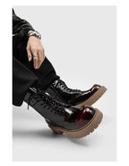 PENDRA Leather Thick Soled Boots