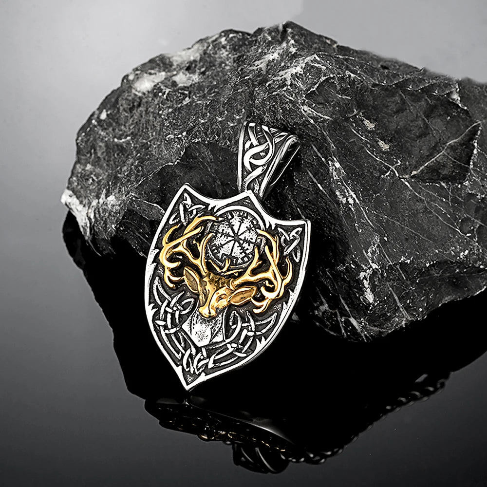 PENDRA Rune Gold Viking Necklace