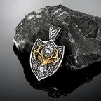 PENDRA Rune Gold Viking Necklace