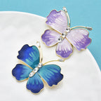 PENDRA Beautiful Enamel Butterfly Brooch