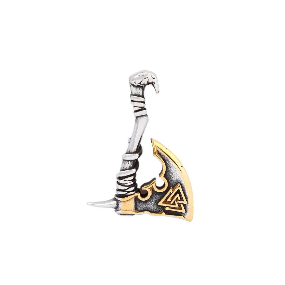 PENDRA Odin's Axe Steel Necklace