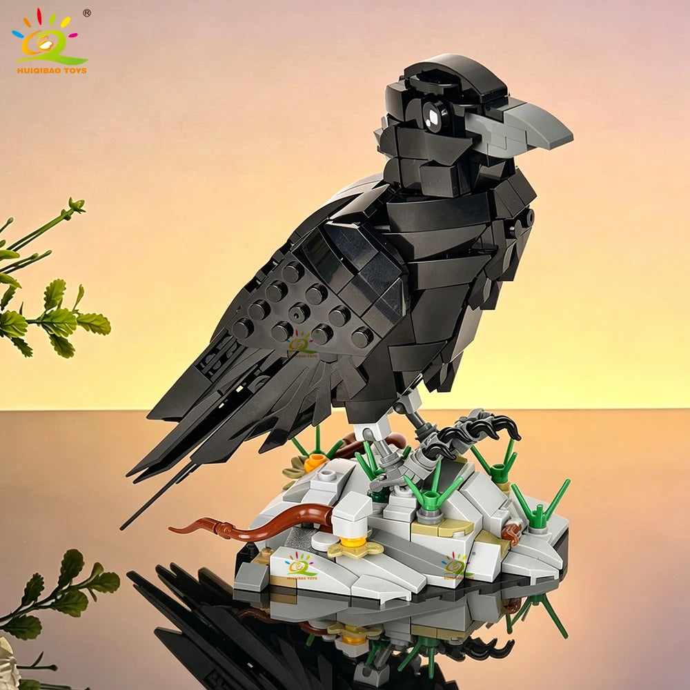 PENDRA Crow Bird Black Building Set