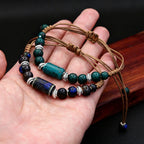 PENDRA Ceramica Blue Pattern Handmade Ceramic Bracelet