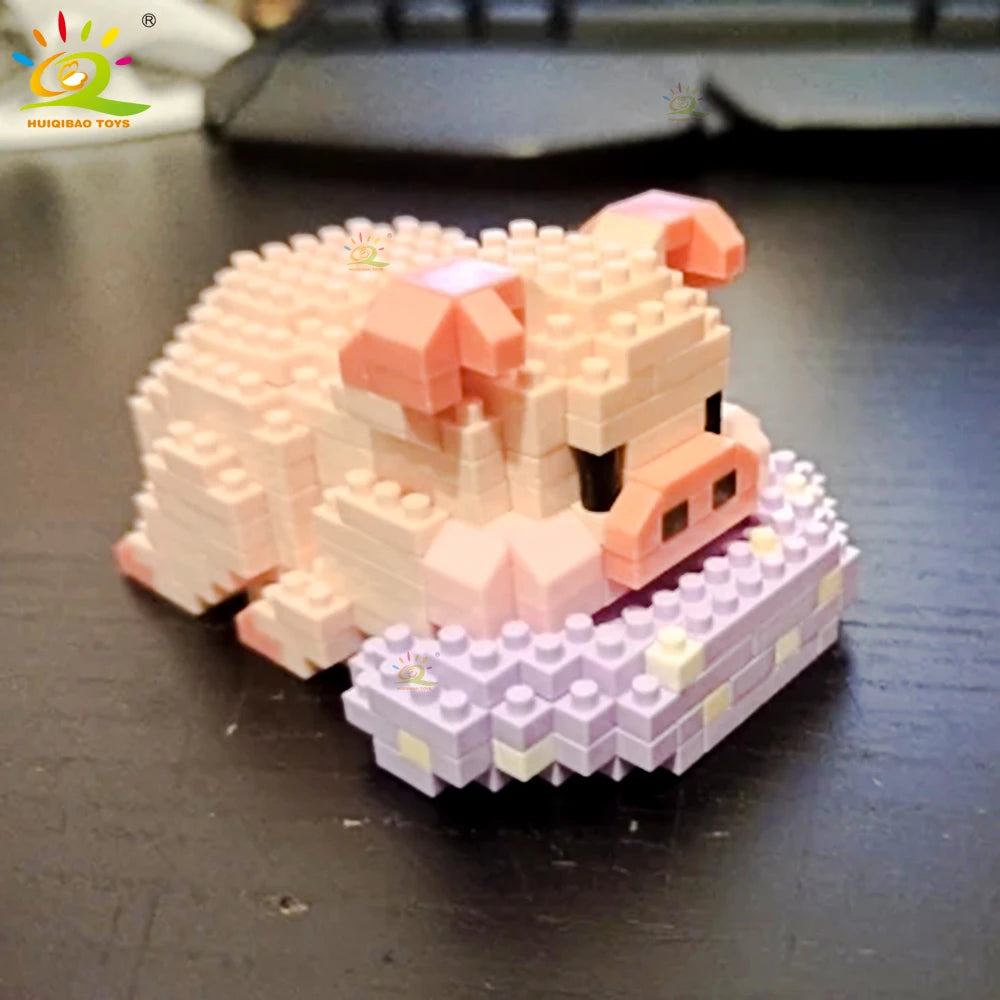 PENDRA Cute Pig Micro Building Set