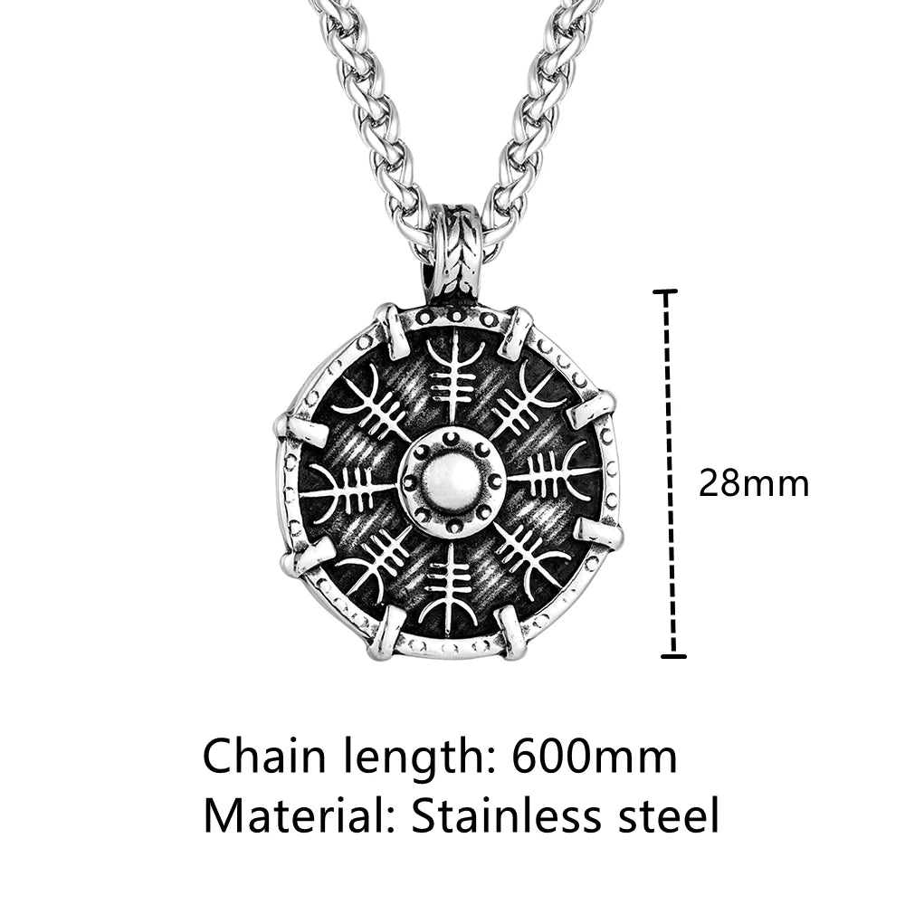 PENDRA Steel Compass Necklace