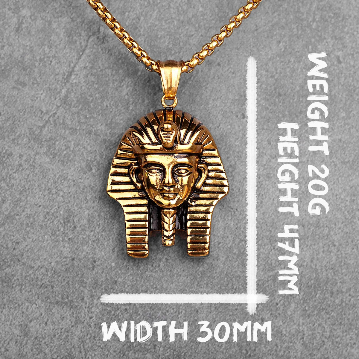 PENDRA Egypt Pharaoh Boyfriend Steel Necklace