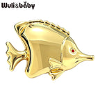 PENDRA Stainless Steel Fish Brooch