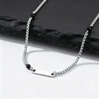 PENDRA Onyx Stone Chain Necklace