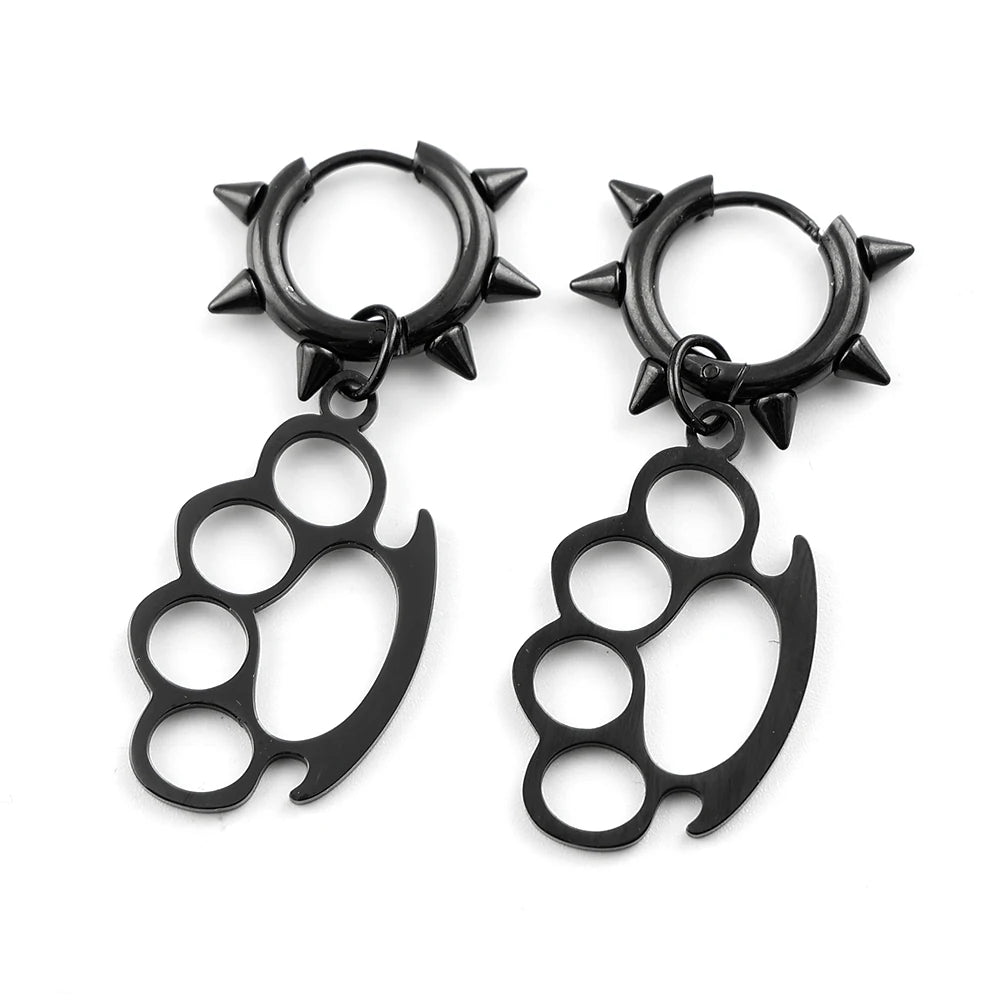 PENDRA Knucklepunk Spike Hook Earrings