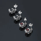 PENDRA Dragonclaw Black Red Stone Dragon Claw Earrings