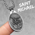 PENDRA Jesus Angel Virgin Steel Necklace
