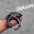 PENDRA Flying Dragon Steel Necklace