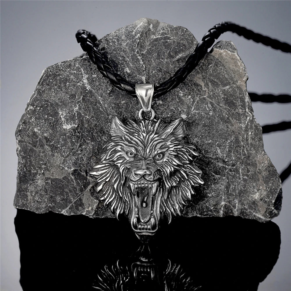 PENDRA Wolf Gold Viking Necklace