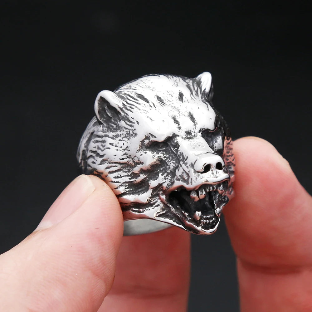PENDRA Bearcrest Nordic Viking Bear Head Pendant