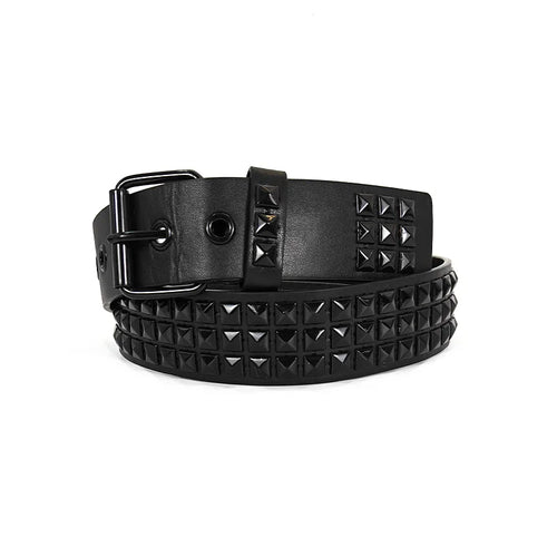 Black Fashion Rhinestone Rivet Jeans Belt Male Men&Women's Studded Belt Female Punk With Pin Buckle Gothic Accessories Y2K Belt