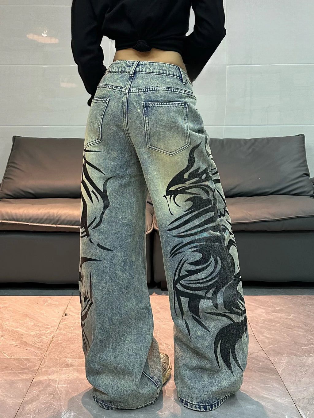 PENDRA American Washed Distressed Jeans