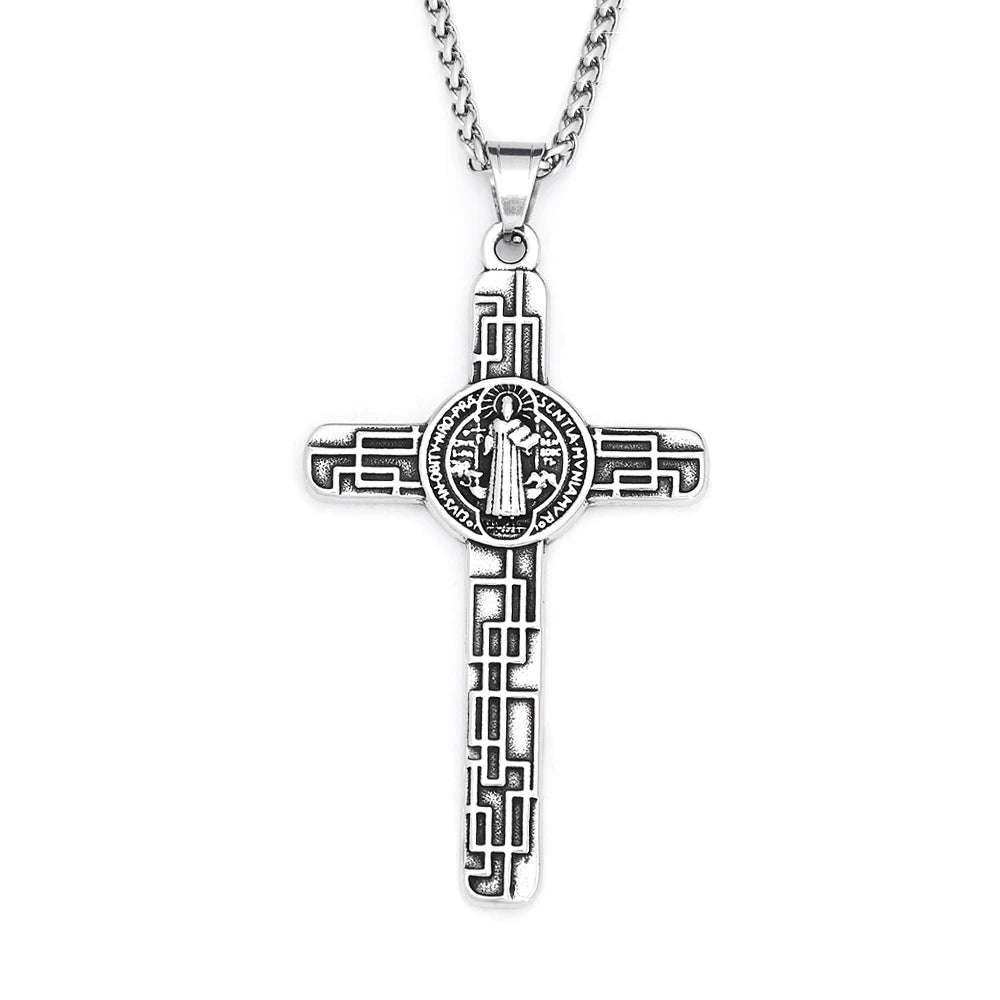PENDRA Sacredcross Catholic Jesus Cross Pendant