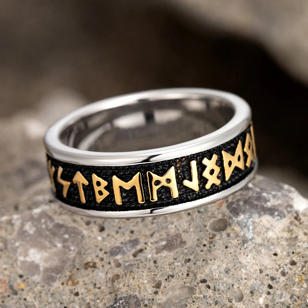 PENDRA Celtic Knot Rune Viking Ring