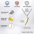 PENDRA Lightning Two Pendant Necklace