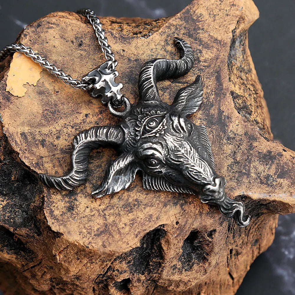 PENDRA Vikingcrest Stainless Steel Viking Ring