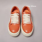 PENDRA Orange Cow Orange Cow-Leather Low-Top Edition 2 Platform Sneakers