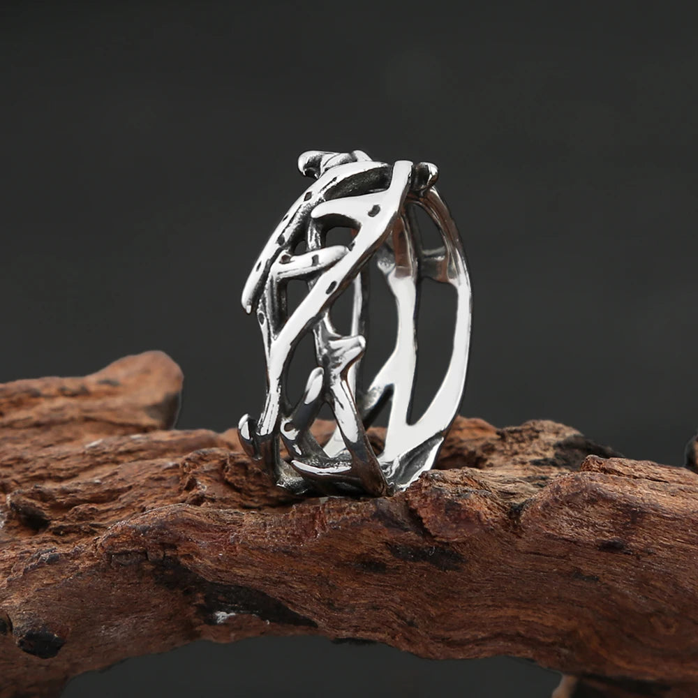 PENDRA Peacelaurel Stainless Steel Peace Olive Branch Pendant