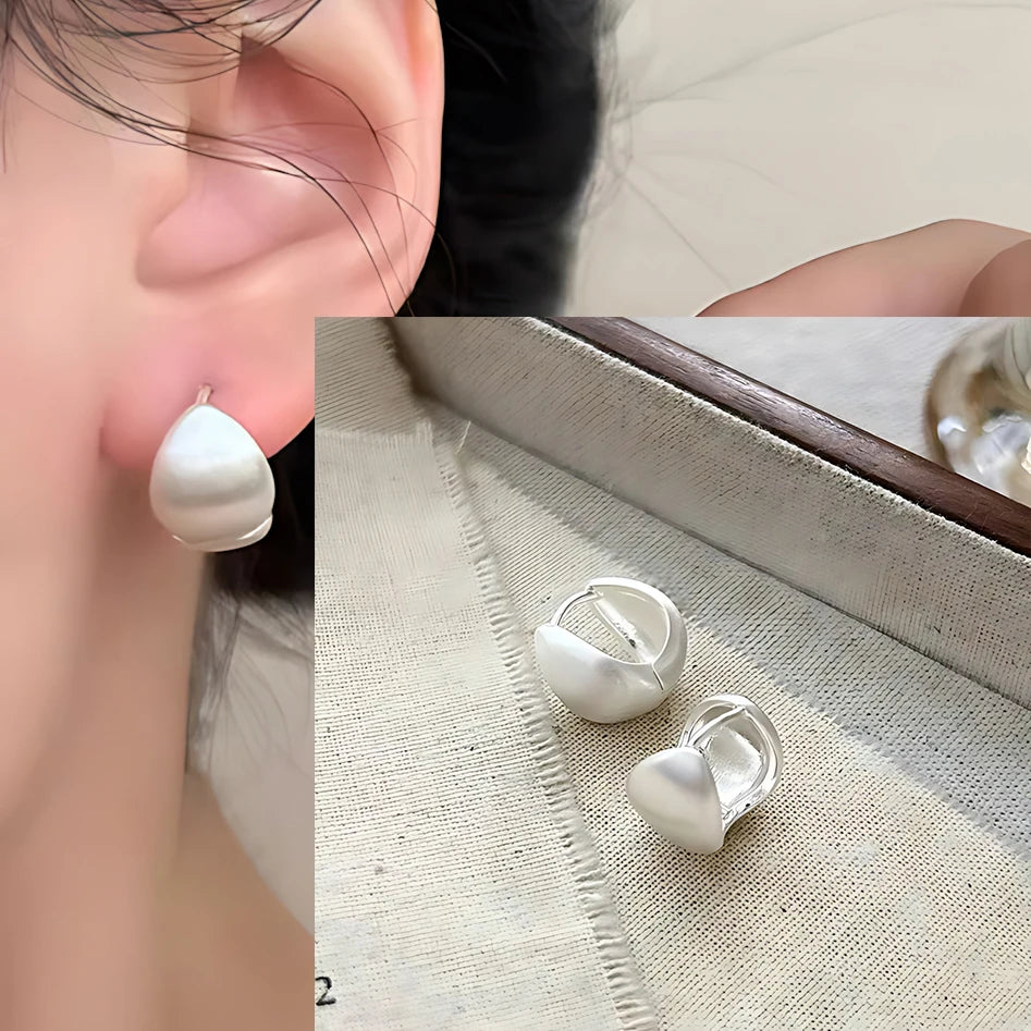 VENTFILLE Vintage Punk 925 Stamp Earrings for Women Girl Creative Twist Winding Geometric Handmade Party Silver Color Jewelry