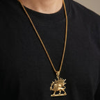 PENDRA Silver Persian Necklace