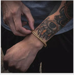 Stylish Stainless Steel Bali Foxtail Chain Bracelet for Men,Double Franco Link Chain Bracelets,Male Jewelry Gift for Dad Son