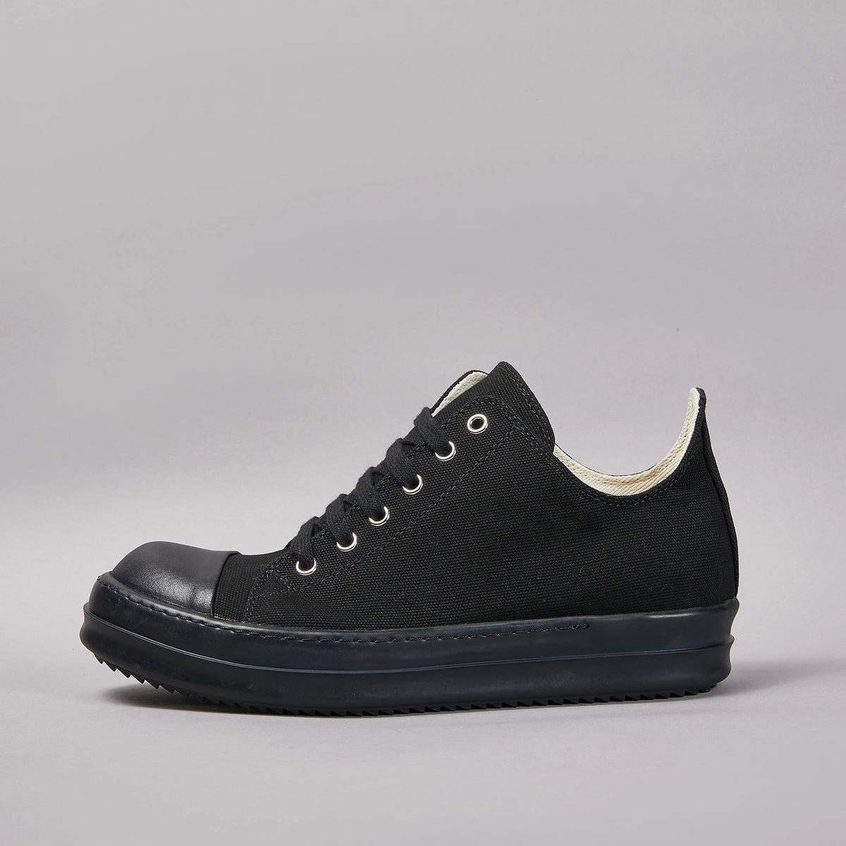 PENDRA Golden Canvas Gold Canvas Low-Top Lace-Up Thick-Sole Sneakers