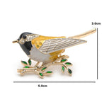PENDRA Oriole Melody Enamel Oriole Bird Brooch
