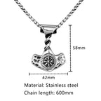 PENDRA Steel Norse Necklace
