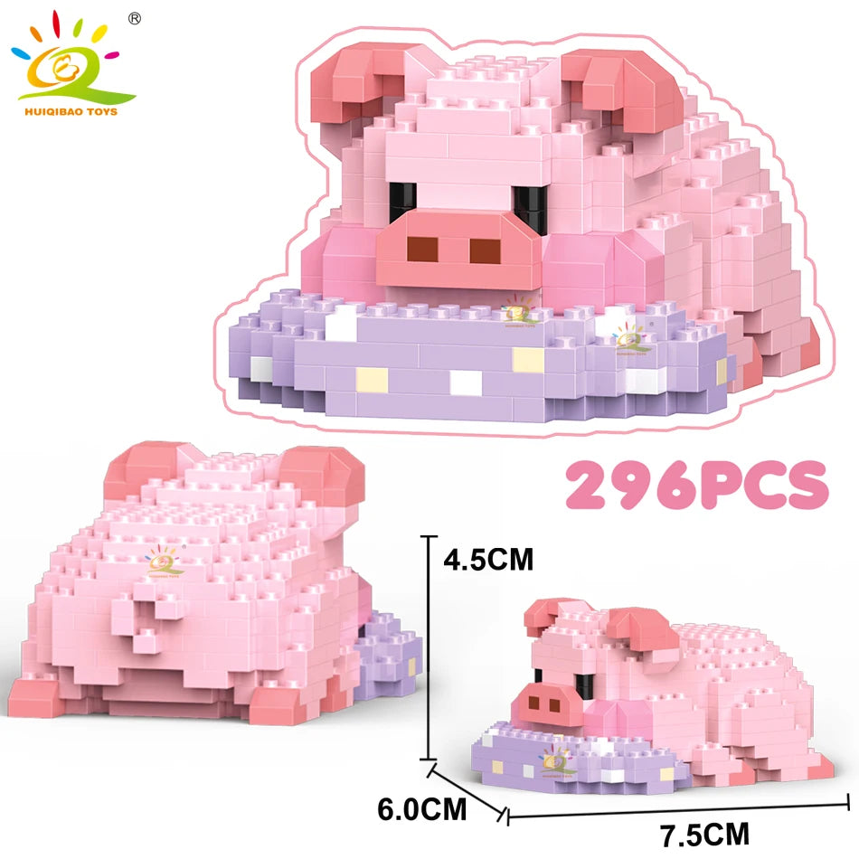 PENDRA Cute Pig Micro Building Set
