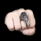 PENDRA Rock Crow Bird Steel Ring