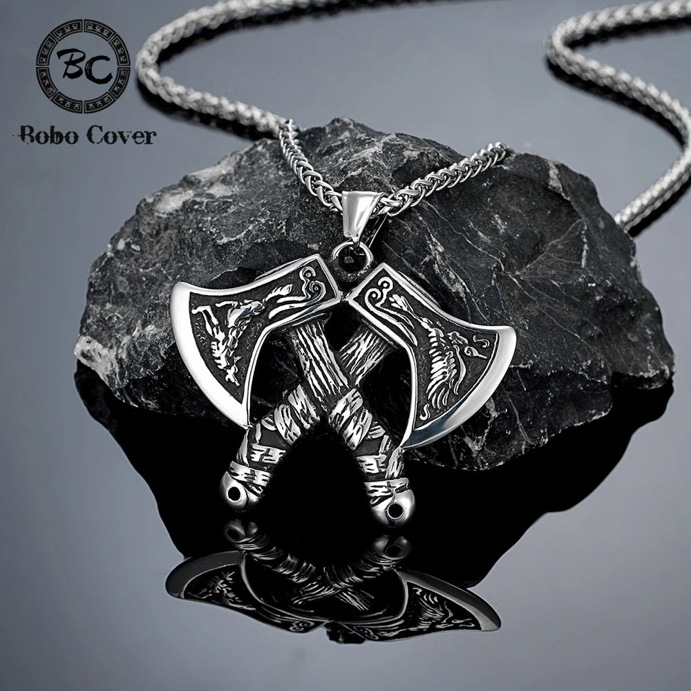 PENDRA Vikings Norse Steel Necklace