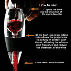 Portable Red Wine Decanter Aerator Bernoulli Air Magic Aerator Red White Wine Whisky Quick Decanter Equipment Bar Accessories