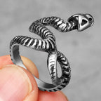 PENDRA Animal Snake Bone Steel Ring