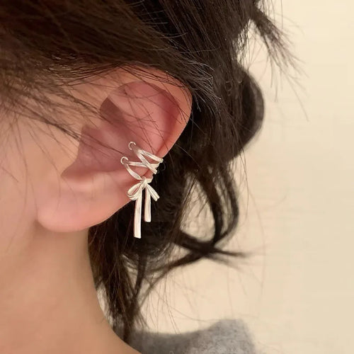 PENDRA Balletbow 925 Sterling Silver Ear Clips