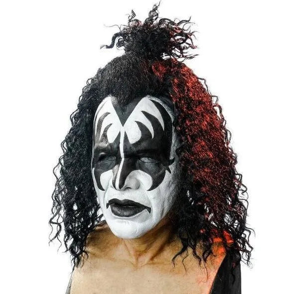 PENDRA Demon Curly Wig Latex Mask