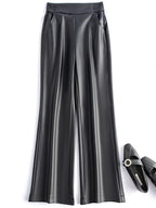 PENDRA Leather Elastic Waisted Pants