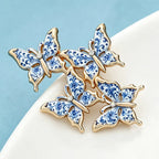 PENDRA Butterfly Garden Enamel Brooch