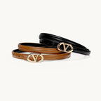 PENDRA Rheaene Leather Letter Elegant Belt