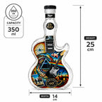 Pink Floyd  Rock Music Inspired Glass Whiskey Decanter Creative Guitar Liquor Bottle Collector Display Gift for Music Fans