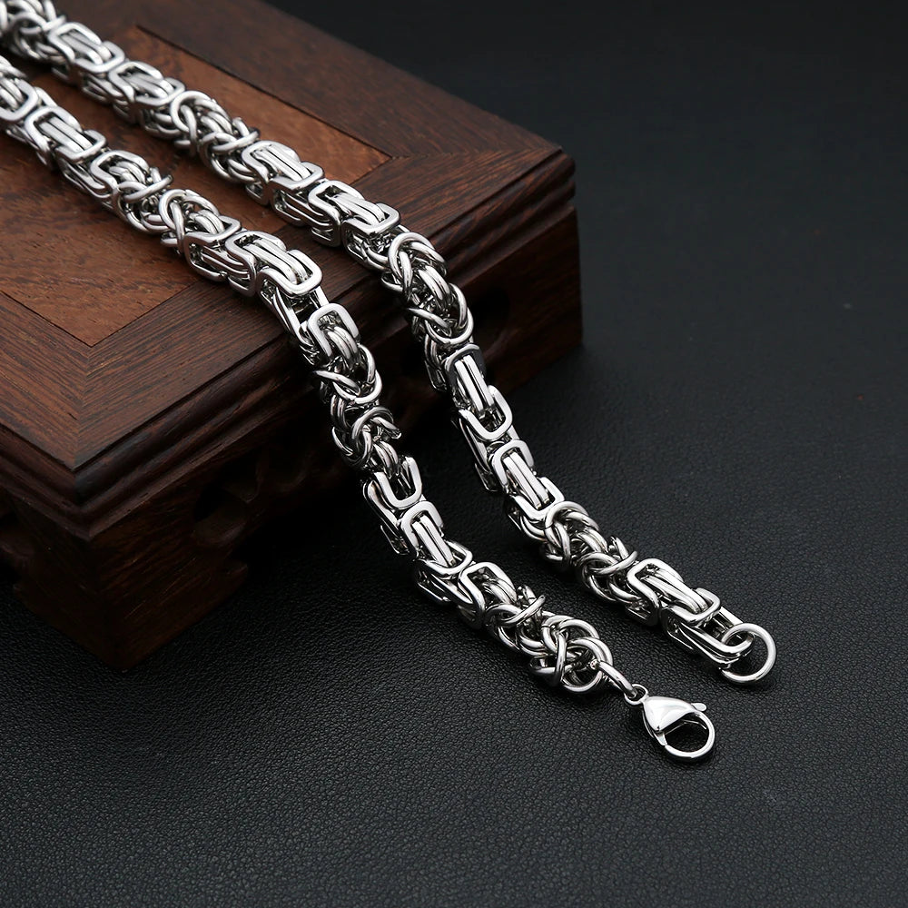 PENDRA Byzantium 8mm Stainless Steel Chain Bracelet